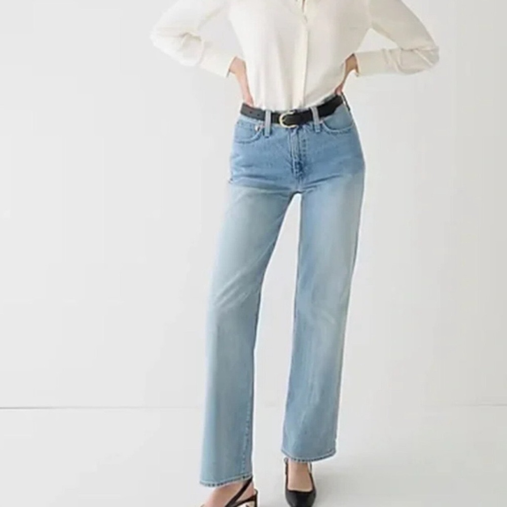 NWT J. Crew High-rise '90s wide-leg jean in Morningside wash